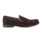 Pedro Slip on Brown Waxy Leather