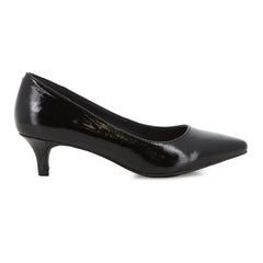 Hush Puppies York II Black Crinkle Patent
