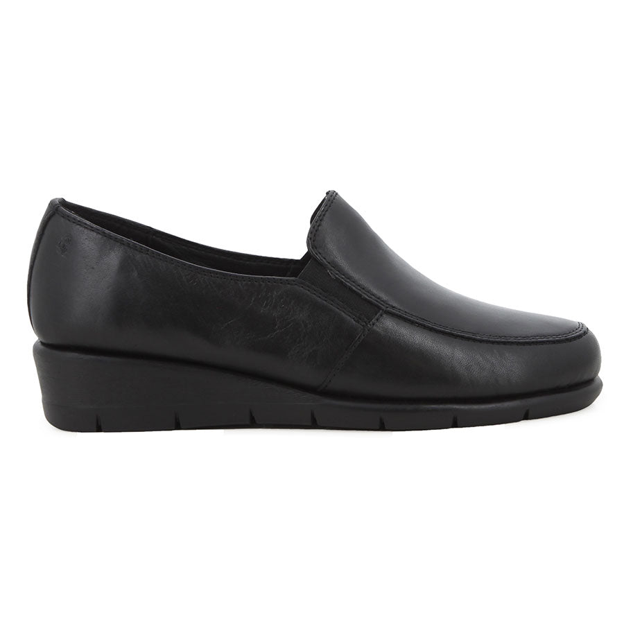 Hush Puppies Grecia Slip on Low Wedge Black