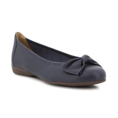 Nadalia Flats Blue Leather