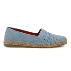 Hush Puppies Jupiter 11 Flats Blue Leather