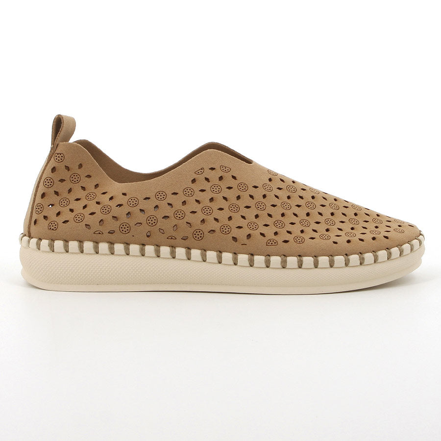Sienna Flats Tan Microfibre