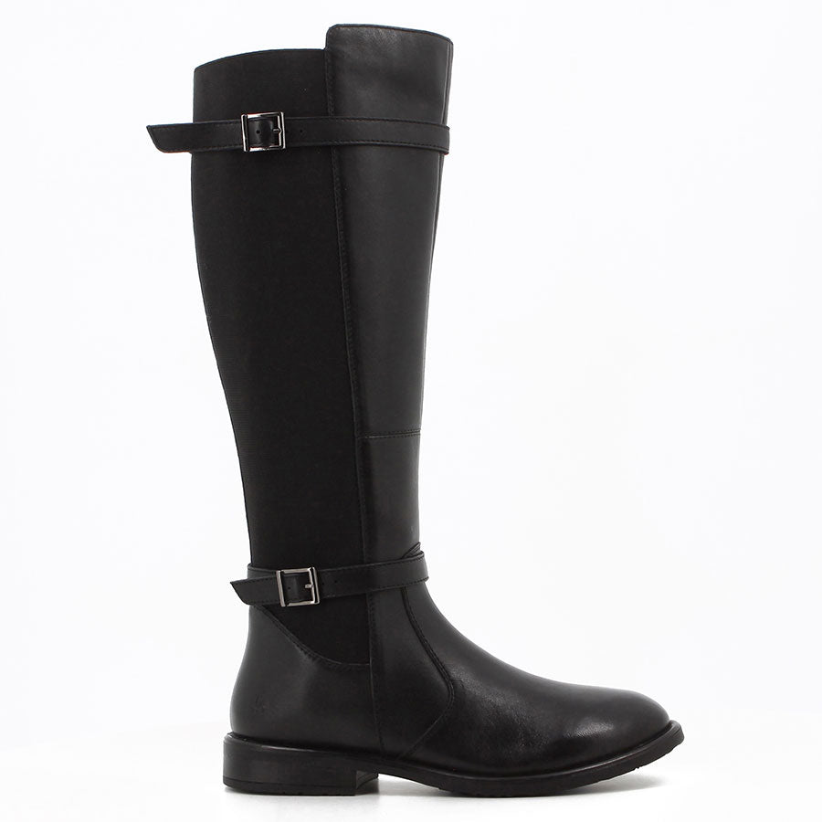 Hush Puppies Victoria Long Leather Boot Black