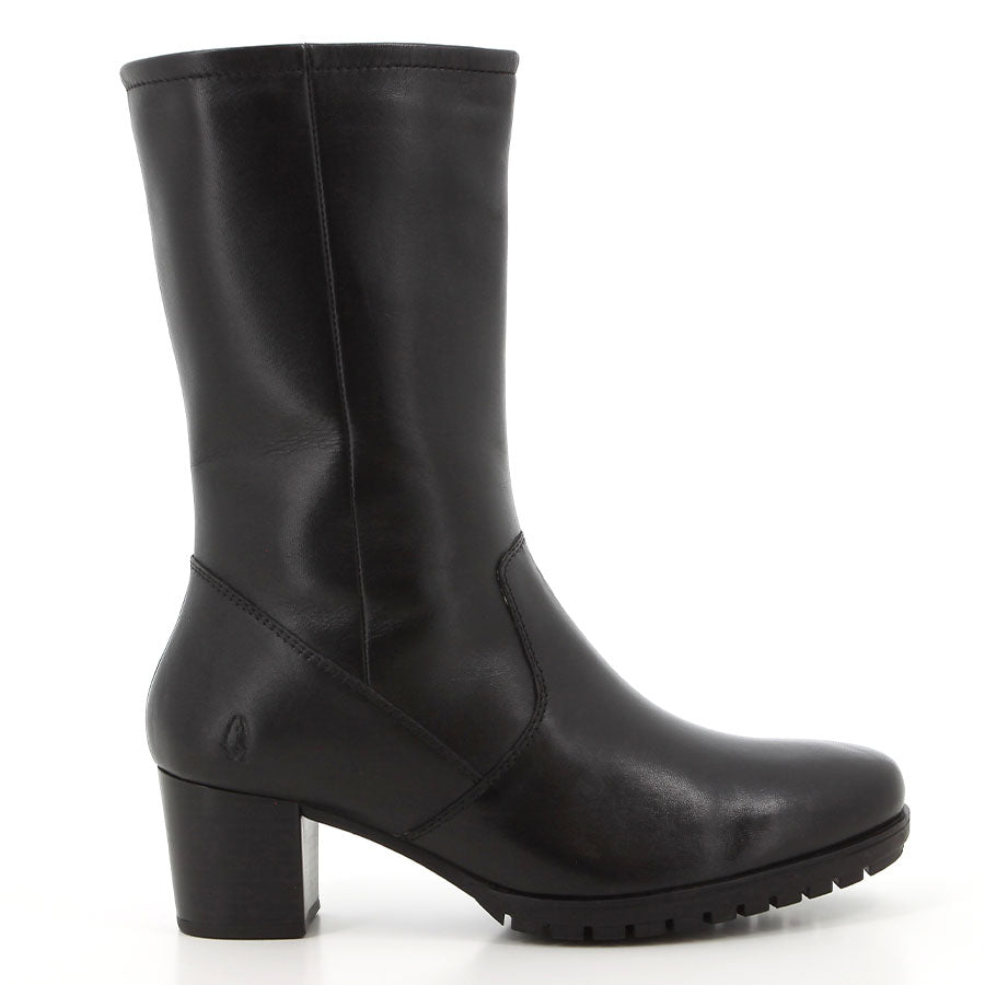 Hush Puppies Marisol Long Leather Boots Black
