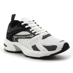 Wally Sneakers White Grey Black Mesh PU