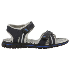 Youth Steve Quarter Strap Sandals Navy Grey Multi