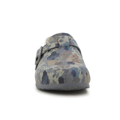Soft Desi Fur Slip Ons Grey