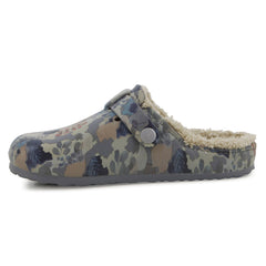Soft Desi Fur Slip Ons Grey
